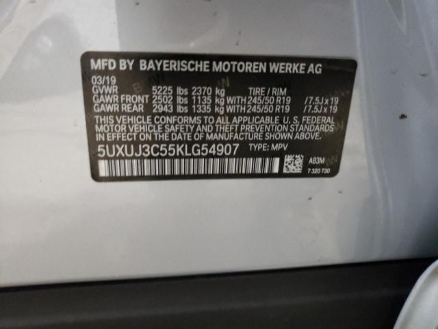 5UXUJ3C55KLG54907 BMW X4 Xdrive30i