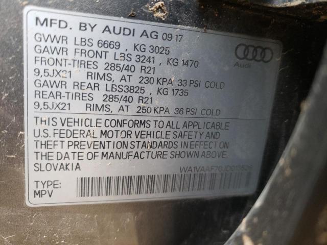 WA1VAAF70JD013526 Audi Q7 Prestige