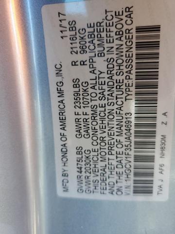 1HGCV1F35JA046913 Honda Accord Sport