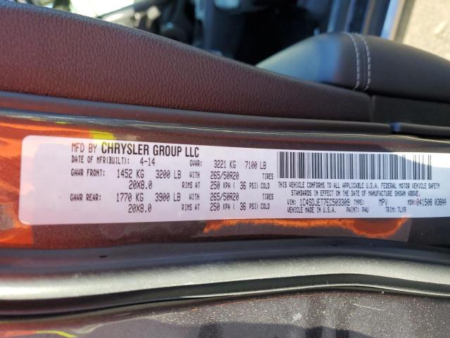1C4SDJET7EC503309 Dodge Durango Citadel