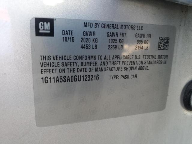 1G11A5SA0GU123216 Chevrolet Malibu Limited Ls
