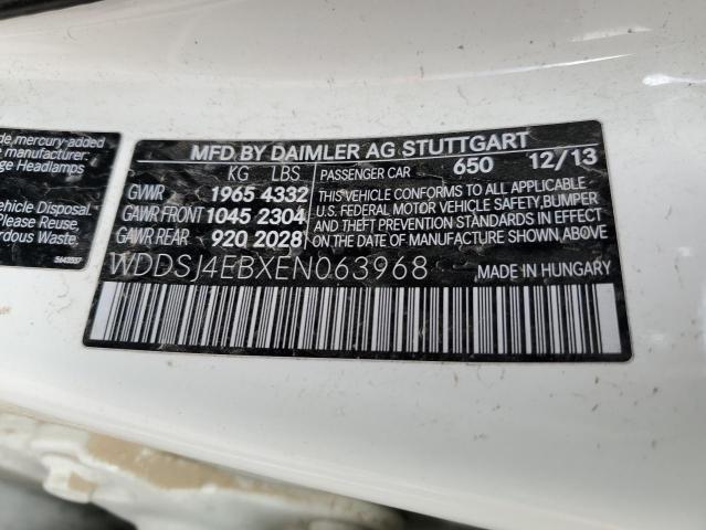 WDDSJ4EBXEN063968 Mercedes-Benz CLA 250
