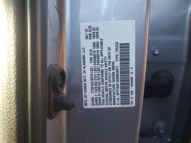 5FPYK3F1XKB043917 Honda Ridgeline Sport