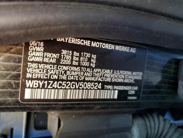 WBY1Z4C52GV508524 BMW I3 REX