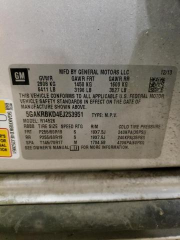 5GAKRBKD4EJ253951 Buick Enclave
