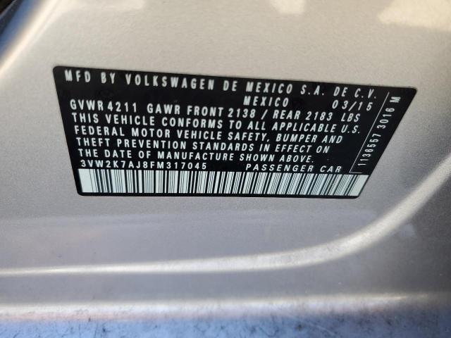 3VW2K7AJ8FM317045 Volkswagen JETTA BASE