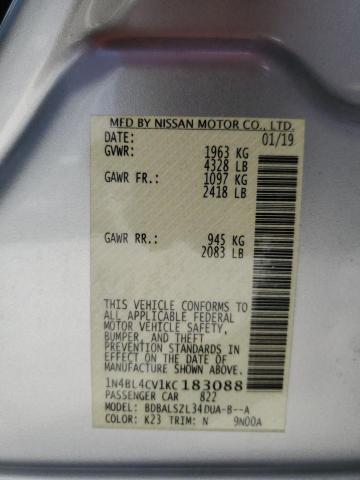 1N4BL4CV1KC183088 Nissan ALTIMA SR
