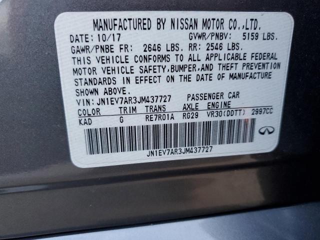 JN1EV7AR3JM437727 Infiniti Q50 LUXE