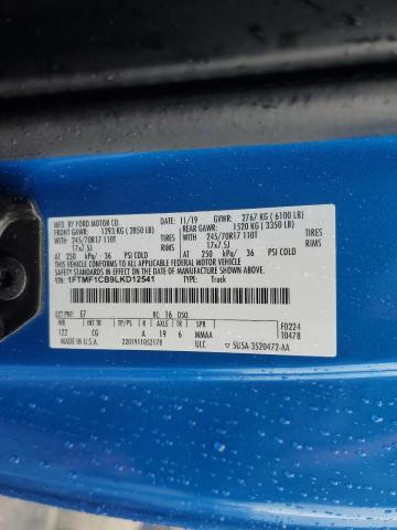 1FTMF1CB9LKD12541 Ford F150