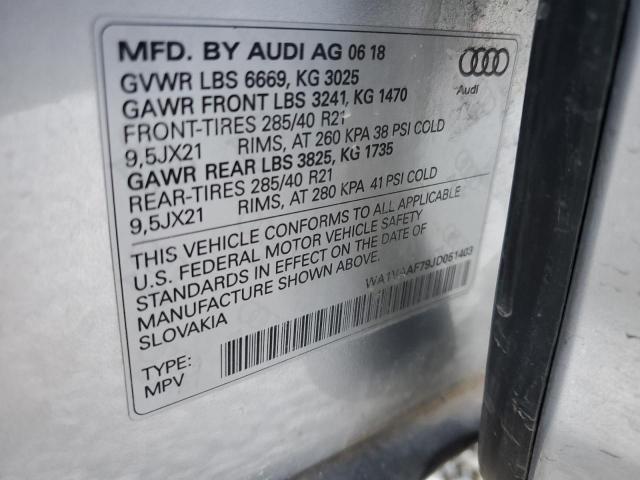 WA1VAAF79JD051403 Audi Q7 Prestige