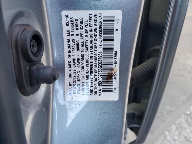 19XFC2F53GE037951 Honda Civic Lx