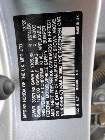 SHHFK7H49MU410693 Honda Civic Sport