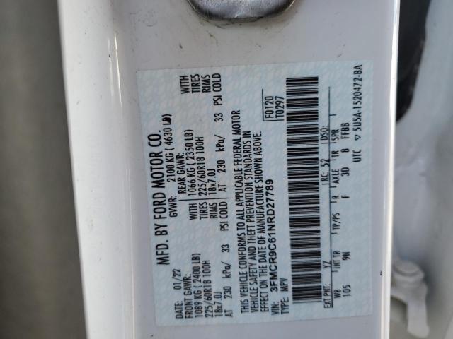 3FMCR9C61NRD27789 Ford Bronco Sport Outer Banks