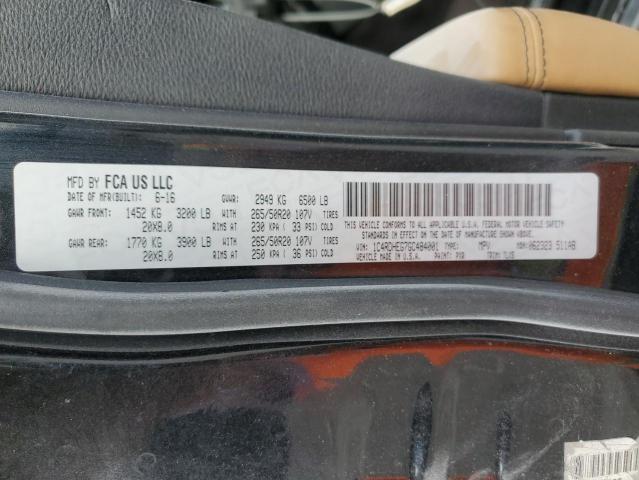 1C4RDHEG7GC484001 Dodge Durango Citadel