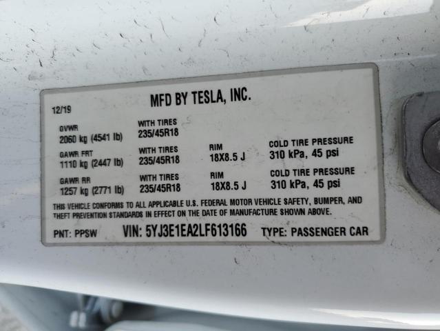 5YJ3E1EA2LF613166 Tesla MODEL 3