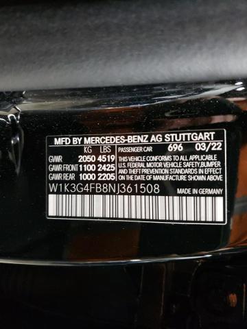 W1K3G4FB8NJ361508 Mercedes-Benz A 220 4matic