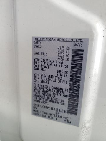 5N1BT3CB4PC848126 Nissan Rogue Sl