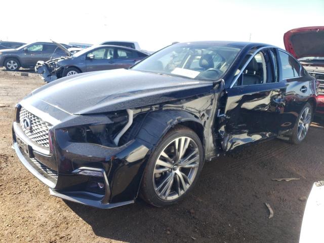 42801464 :رقم المزاد ، JN1EV7AR9JM434573 vin ، 2018 Infiniti Q50 Luxe مزاد بيع