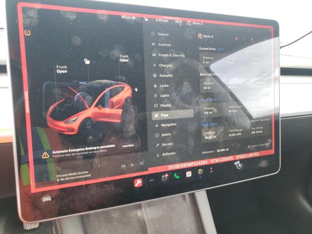 5YJ3E1EB1MF024264 Tesla MODEL 3