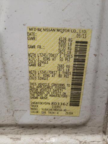 1N6BF0KY0FN803362 Nissan NV 1500