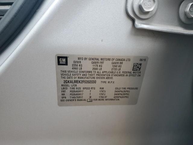 2GKALMEK2F6392030 GMC Terrain Sle