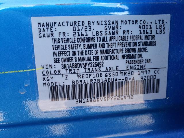 3N1AB8DV5PY226492 Nissan SENTRA SR