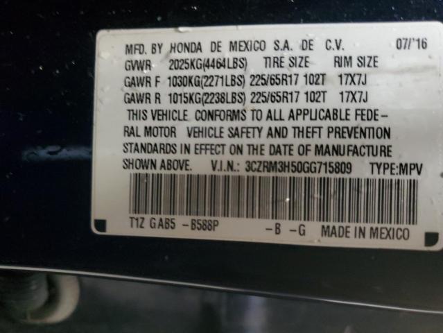 3CZRM3H50GG715809 Honda CR-V EX