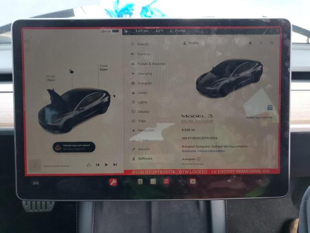 5YJ3E1EC2PF635174 Tesla MODEL 3