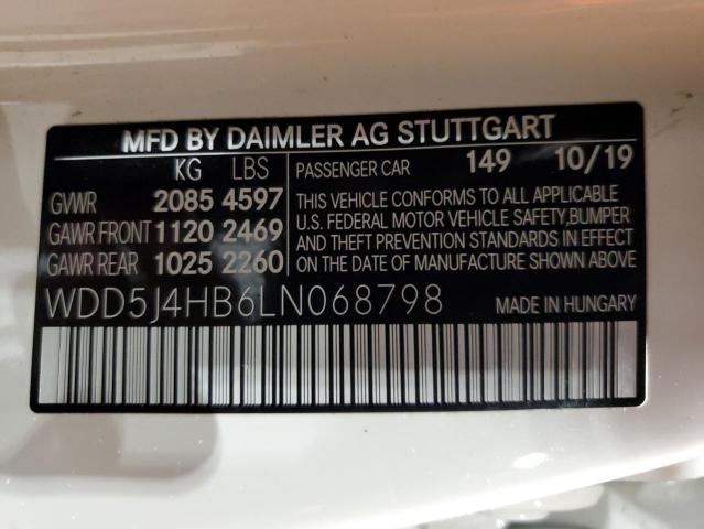 WDD5J4HB6LN068798 Mercedes-Benz CLA 250 4MATIC