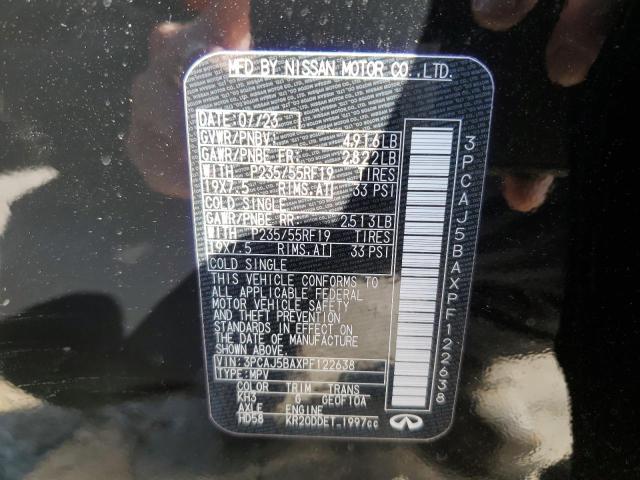 3PCAJ5BAXPF122638 Infiniti Qx50 Luxe