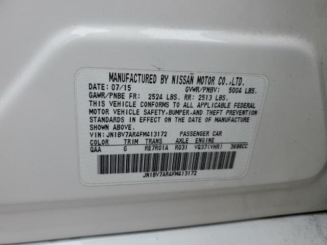JN1BV7AR4FM413172 Infiniti Q50 BASE