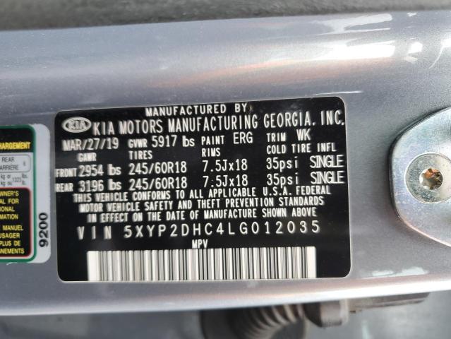 5XYP2DHC4LG012035 KIA Telluride Lx