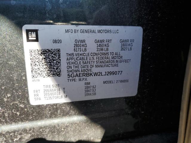 5GAERBKW2LJ299077 Buick Enclave Essence