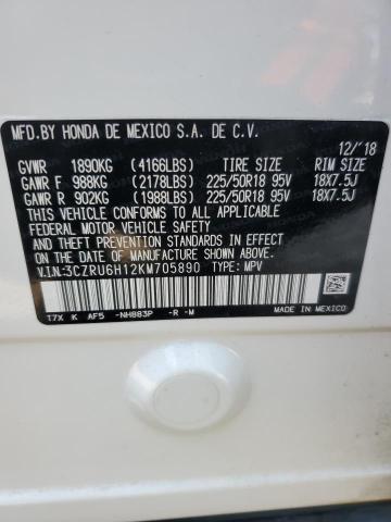 3CZRU6H12KM705890 Honda HR-V SPORT