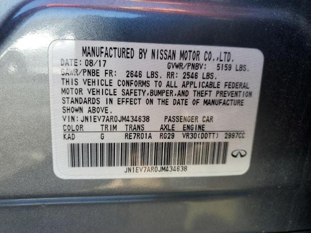 JN1EV7AR0JM434638 Infiniti Q50 LUXE