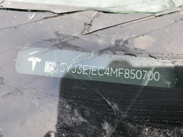 5YJ3E1EC4MF850700 Tesla MODEL 3