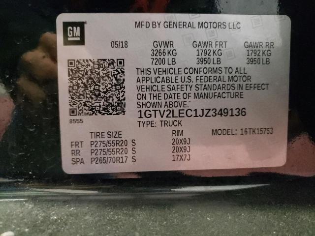 1GTV2LEC1JZ349136 GMC Sierra K1500