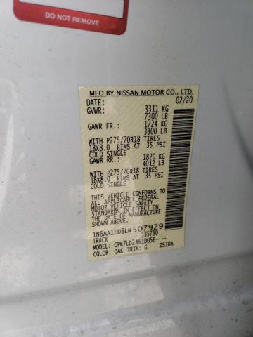 1N6AA1ED8LN507929 Nissan TITAN SV