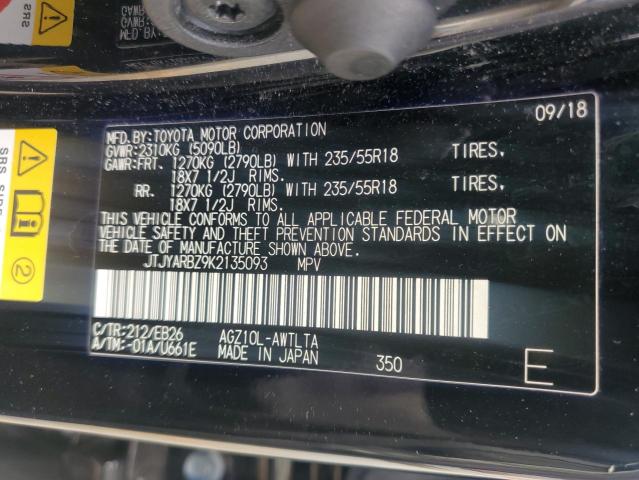 JTJYARBZ9K2135093 Lexus Nx 300 Base