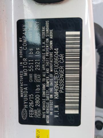 KMHGN4JEXFU086044 Hyundai Genesis 3.8l