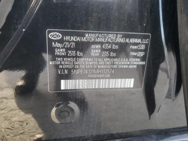 5NPEJ4J21MH132574 Hyundai Sonata Sel Plus