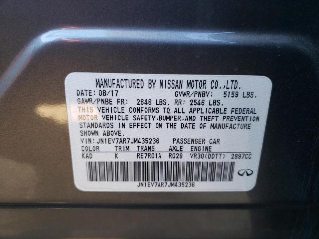 JN1EV7AR7JM435236 Infiniti Q50 LUXE