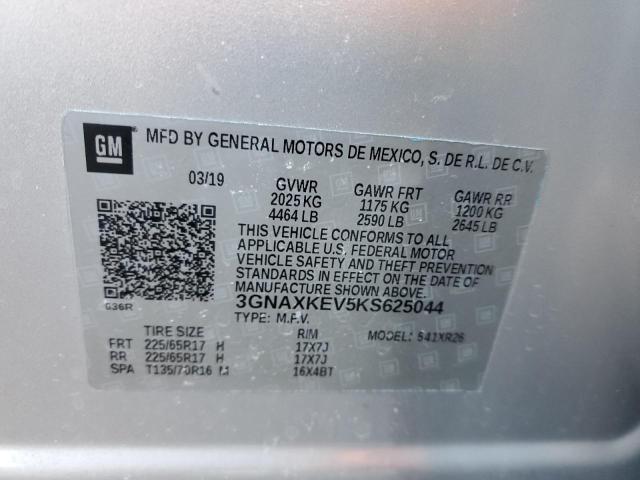 3GNAXKEV5KS625044 Chevrolet EQUINOX LT