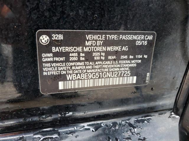 WBA8E9G51GNU27725 BMW 328 I Sulev