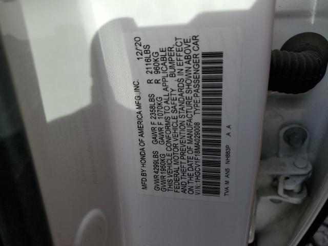 1HGCV1F18MA029008 Honda ACCORD LX