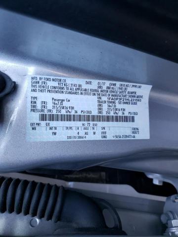 1FADP3F21HL231593 Ford FOCUS SE