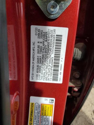 1HGCV3F42LA004478 Honda Accord Hybrid Ex