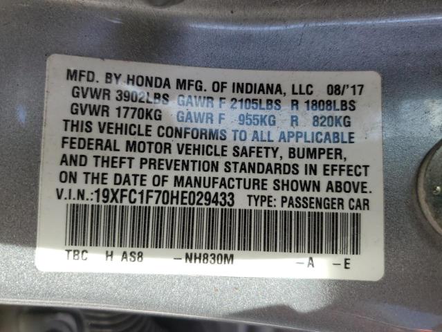 19XFC1F70HE029433 Honda CIVIC EXL