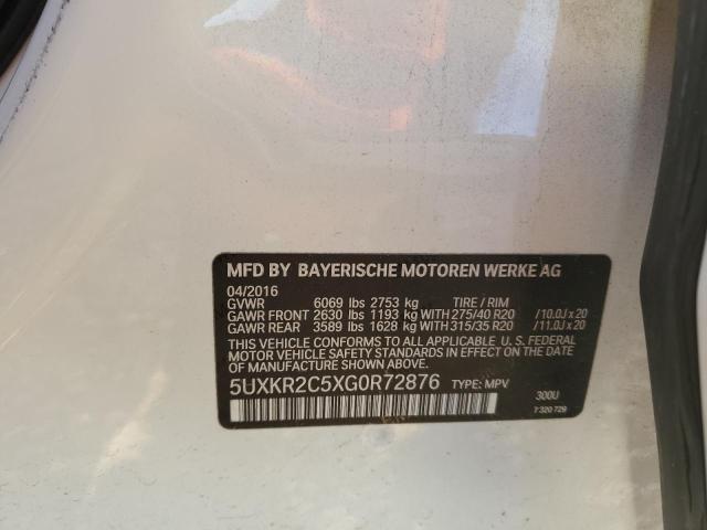 5UXKR2C5XG0R72876 BMW X5 Sdrive35i