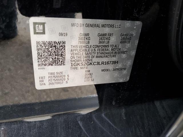 1GKS2GKC3LR167394 GMC Yukon Xl K1500 Slt